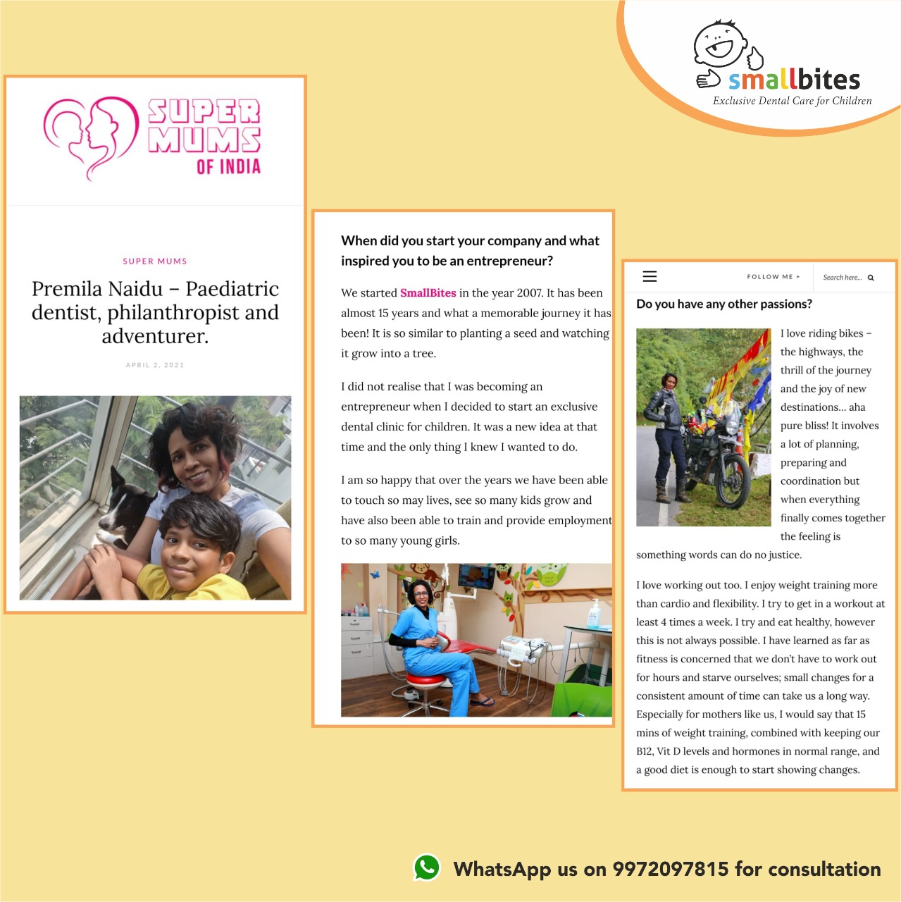 Media Small Bites Kids Dental Clinic Domlur Indiranagar Bangalore